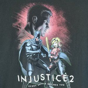Injustice 2 Video Game T shirt Mens XL Superman